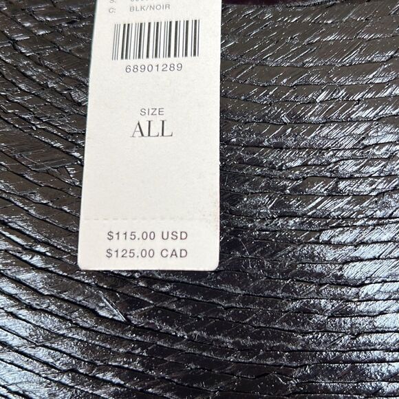 New Anthropologie ASN Astoria Black Straw Hat